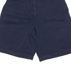 Item is in good used condition. >Size: XXS >Waist Size: 24" >Inside Leg: 8" >Rise: 12" >Hem: 11" Classic Blue Bottoms With Built-in Shorts, Classic Blue Shorts With Short Inseam, Classic Navy Bottoms, Short Length, Classic Blue Short Bottoms, Classic Blue Short Length Bottoms, Classic Blue Shorts, Classic Blue Bottoms With Short Inseam, Waist Size, Casual Shorts