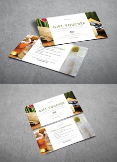 two different business cards with the same image as well as one for each card, which is