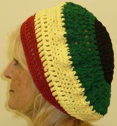 Rasta Crochet Hat Unique Original by hatsbyanne1942 on Etsy, $35.00 Yellow Yarn Hat With Curved Brim, Yellow Brimmed Hat One Size, Multicolor One Size Beanie Costume Hats, Multicolor Costume Beanie, Yellow Handmade Cap, Handmade Yellow Cap, Yellow One Size Cap Hat, Handmade Multicolor Slouchy Hat, Multicolor Handmade Slouchy Hats