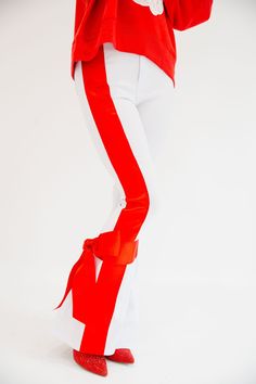 HOLIDAY SEASON WHITE FLARES FLARES Judith March