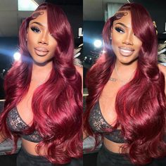 Expertly crafted with HD transparent lace and pre-plucked natural hairline, the Ishow Lace Front Wig offers a body wave or straight option in stunning 99J burgundy. With a density of 200%, experience the fullness and volume of natural human hair. Say goodbye to bad hair days and hello to effortless style. Product Details Brand: Ishow Hair Hair Material: 100% human hair from one donor Hair Color: 99J Color Texture: Body Wave/Straight/Deep Wave Length: 12-32 Inch Available(Hot Selling:26&32 Inch) Burgundy Body Wave Wig, Deep Wave Human Hair, Hair Color Burgundy, Glueless Wig, Natural Human Hair, Remy Human Hair Wigs, Wave Wig, Burgundy Hair, Colored Wigs