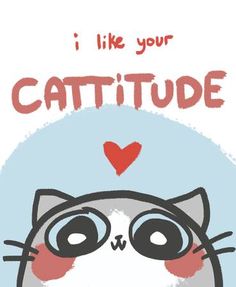 i like your cattide card with an image of a cat's face