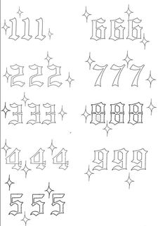 the letters and numbers are drawn in different ways, including one that has been added to it