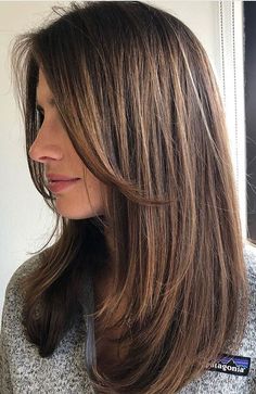 Cute Medium Length Haircuts, Shoulder Length Hair Cuts, Haircuts For Medium Hair, Haircuts Straight Hair, Haircut For Thick Hair, Mid Length Hair, Haircuts For Long Hair, Medium Hair Cuts, Curtain Bangs