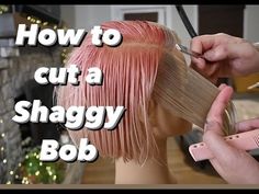 Shaggy Bob with Bangs for Every Face Shape: Inspiring Looks From Bob To Shag, Chin Length Choppy Bob With Bangs, Shaggy Bob Side Bangs, Shag Hairstyles Tutorial, Shaggy Bob Haircut Choppy Layers, Shag Bob Haircut With Bangs, Shag Bob With Curtain Bangs, How To Cut A Layered Bob Yourself, Diy Layered Bob Haircut At Home