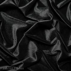 the black fabric is very soft and shiny