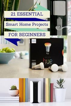 the contents of a smart home project for beginners are shown in this collage