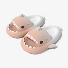 The Most Wanted Slides Just Got Upgraded! Finally, Plushy'z®️ introduces the brand-new and upgraded style of SHARKY'Z™️ Shark Slides in glamorous pastel gradient colors. This will definitely be your go-to beach trip, relaxing anywhere or running daily errands during warm weather. The best part? They feature a funny Shark trendy design that goes hand in hand with your favorite summer look on a sunny day. WHY CHOOSE SHARKY'Z? Lightweight anti-slip sole due to EVA material, which provides long-last Shark Slides, Shark Shoes, Shark Mouth, Shower Slippers, Shark Slippers, Pastel Gradient, Sharks Funny, Men Slides, Panda Print