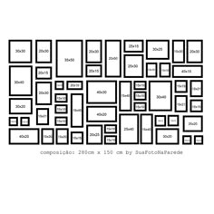 an image of a wall with squares and rectangles in black ink on white paper