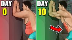 Wall Abs Workout, Wall Workout Challenge, Beer Belly Workout, Work Out Videos, Bruce Lee Abs Workout, Exercise To Reduce Waist, Workout Routine Plan, Lose Belly Fat Men, Wall Exercise