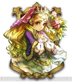 an anime character with long blonde hair wearing a tiara and sitting on a chair