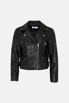 Crafted in a faux leather, this jacket is designed in a biker style with a slightly cropped fit and buckle detailing. Biker Style, Leather Buckle, Women's Coats & Jackets, Biker Jacket, Quick Delivery, Coats For Women, Fashion Beauty, Coats Jackets, Jackets & Coats