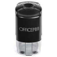 an office grinder with the word office on it's side and silver trimmings