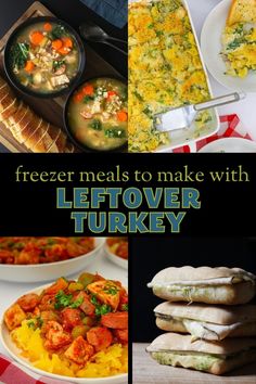 freezer meals to make with leftover turkey