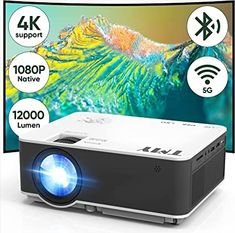 an image of a projector with 4k support