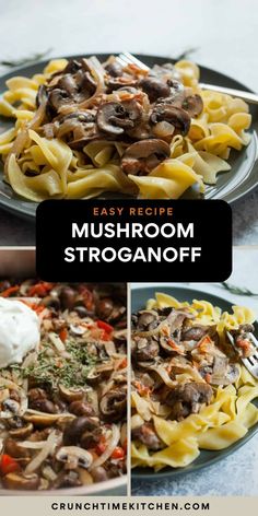 mushroom stroganonoff is an easy and delicious dinner recipe