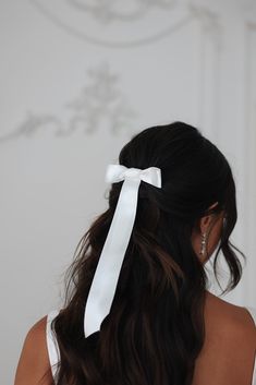 The sweetest simple satin bow on a barrette closure. Simple Satin, Bow Light, Light Ivory, Hoco Hair, Satin Bow, Homecoming Hairstyles, Half Up Half Down, Natural Hair Care, Down Hairstyles