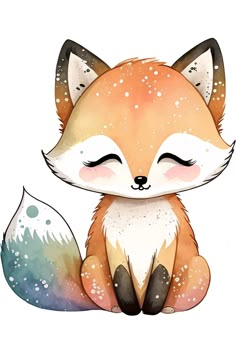 Fox. Лиса. PNG. Anna Fox, Fox Drawing, Baby Art Projects, Cute Fall Wallpaper, Fox Illustration, Drawing Clipart, Cute Doodles Drawings, Cute Animal Drawings