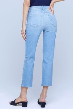 L'Agence alexia high rise cigarette jean in melrose. 79% Cotton 20% Reprieve Polyester 1% Spandex Dry Clean Made in the United States The United States, Mom Jeans, High Rise, Dry Clean, United States, Spandex, Pants, Trousers