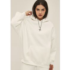 Autumn/Winter Oversized Fleece Plain Hoodie  Material: 52% cotton + 48% polyester  Size: S, M, L, XL, 2XL Color: Purple, Bean Pink, Royal Blue, White  Season: Spring, Fall, Winter  Occasion: Leisure, Outdoor, Daily, Vacation, Fall Outfits, Winter Outfits White Hoodie Sweats For Winter, White Winter Hoodie Sweats, Oversized Winter Sweater With Kangaroo Pocket, Cozy White Sweats For Winter, White Oversized Sweatshirt With Double-lined Hood, Oversized White Sweatshirt With Adjustable Hood, White Oversized Hoodie Sweater, Oversized Comfy Hooded Sweater, White Oversized Comfy Sweats