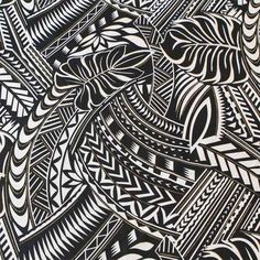 black and white drawing of an abstract design