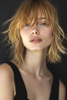 Graduation Hairstyles with Cap | Chic Ideas for Your Big Day (#103) Shaggy Bob Round Face, Bob Round Face, Lob Haircut With Bangs, Shaggy Lob, Shag Hair, Edgy Bob, Women Haircut, Lob With Bangs, Corrective Makeup