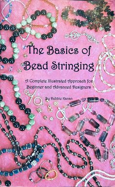 This is an original magazine, NOT a scan.  82 pages, including index. This softcover book is called "The Basics of Bead Stringing" and goes through techniques for jewelry making for beginner and advanced jewelry designers. It's a great resource to teach you how to start or improve your designs to set your side hustle on fire! Copyright 2001. Cover has a crease and there is some curling of the edges, but overall in very good condition. Spine is tight.  **Please note that this does not include act Jewelry Making Books, Making Jewelry For Beginners, Diy Jewelry Making Tutorials, Motif Vintage, Homemade Jewelry, Jewelry Making Tutorials, Bead Stringing, I Love Jewelry, Diy Schmuck