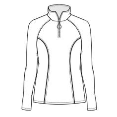 a women's long sleeved shirt with zips