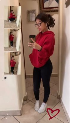 Comfy Latina Outfits, Outfit Ideas To Go Out With Boyfriend, How To Style Black Cargos Woman, Style A Red Top, Analeigh Nguyen, Bowling Fits Aesthetic, Outfits For Grey Leggings, Cute Comfy Valentines Day Outfits, Half Sleeve Outfit