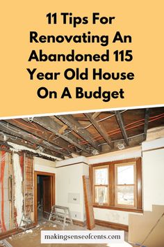 11 Tips For Renovating An Abandoned 115 Year Old House On A Budget. Here is how to save money when renovating a fixer upper - an abandoned 115 year old house. Renovating on a budget, fixer upper homes, is possible! #renovation #fixerupper Remodeling A House On A Budget, Old House Remodel On A Budget, Remodeled Historic Homes, Remodeling Home Ideas Fixer Upper, 100 Year Old House Renovation Ideas Kitchen, Old House Bedroom Remodel, Abandoned Home Renovation, Flipping Old Houses