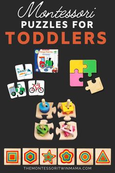 the montessoi puzzles for toddlers book