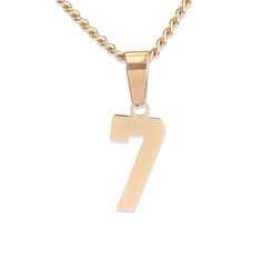 PRICES MAY VARY. HIGH QUALITY AND DURABLE: Made of stainless steel plated with 18k Gold, this number chain is strong and won't rust or tarnish. WEAR IT ANYWHERE: You can wear your number chain whenever and wherever you want. We've designed our pieces for those with an active lifestyle and to withstand daily wear. INSPIRING JERSEY NUMBER PENDANT - Perfect gift for your son, daughter, husband, boyfriend, brother, father, family, friend on Father's Day, Christmas, Anniversary, Birthday and Any Spec Softball Necklace, Baseball Necklace, Number Necklace, Best Gifts For Mom, Sports Jewelry, Senior Gifts, Gold Number, Business Gifts, Gold Pendant