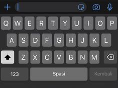 the keyboard is black and white with blue letters