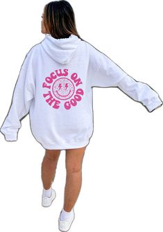 Comfortable Hooded Hoodie For Leisure, Oversized Letter Print Casual Hoodie, Relaxed Fit Leisure Hoodie, Oversized Casual Hoodie With Letter Print, Leisure Graphic Print Hooded Top, Sporty White Hoodie For Leisure, White Sporty Hoodie For Leisure, Graphic Print Long Sleeve Hoodie For Leisure, Sporty Hoodie With Graphic Print And Relaxed Fit