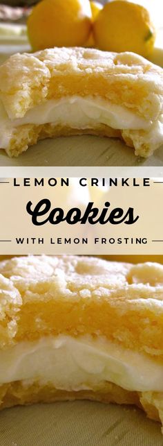 lemon crinkle cookies with lemon frosting are the perfect dessert for springtime