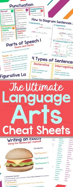 the ultimate language arts worksheets for students to use in their writing and spelling skills