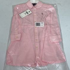 Toddler Girls Pink Polo Oxford Dress Size 2t New Tags Attached No Stains No Rips Original Plastic From Ralph Lauren Bundle And Save Fast Shipping All Reasonable Offers Are Welcomed Pink Collared Cotton Dress, Pink Cotton Collared Dress, Pink Polo, Polo Shirt Dress, Dresses Pink, Ralph Lauren Dress, Ralph Lauren Dresses, Kids' Dresses, Toddler Girls