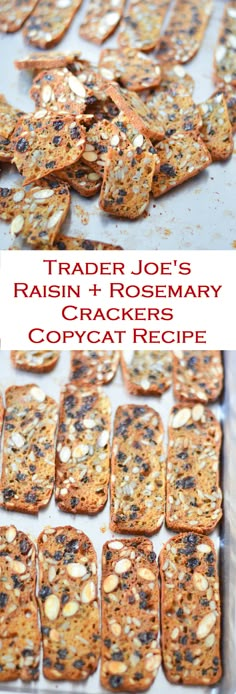 trader joe's raisin rosemary crackers copycat recipe