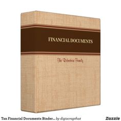 the book cover for financial documents