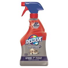 Resolve Pet Expert Stain Remover for Carpet is specially formulated to lift and remove tough ground-in dirt & messes left behind by pets. It removes tough pet stains like urine, vomit, and feces from rugs and carpets. Patented Odor Stop Technology eliminates pet odors. Make peace between your pets and your carpet! It will discourage pet resoiling and is safe to use around pets and kids. Made in US Best Carpet Cleaning Solution, Best Carpet Stain Remover, Pet Urine Smell, Urine Remover, Carpet Cleaner Solution, Stain Remover Spray, Stain Remover Carpet, Carpet Cleaner Homemade, Urine Smells