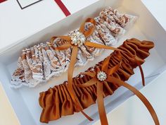 Copper Wedding Garter Lace Bridal Garter Set Garter for - Etsy Western Wedding Garter, Leather Wedding Garter, Country Western Wedding, Bride Garter, Garter Lace, Bridal Garter Lace, Western Themed Wedding, Orange Terracotta, Wedding Garter Lace