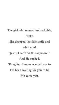 the girl who seemed unbreakable, broke