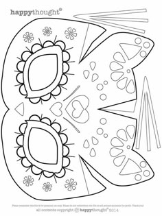 the letter b is for happy hour coloring page with flowers and leaves on it, as well