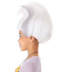 Disney's The Little Mermaid Tween Ursula Wig:We're sure your kids will feel magical when they wear this officially licensed Tween Disney Ursula Wig from Disney’s The Little Mermaid. This mesh cap fits snug with an elastic band and features synthetic hair designed by our team to recreate the upswept hairstyle inspired by your favorite animated sea witch. The bright white and stunning gray locks will hold their shape even without the benefit of the ocean currents, so your kiddo can focus all their Ursula Wig, Seashell Bra, Wavy Weave, Mermaid Girls, Powerful Spells, Disney The Little Mermaid, Mermaid Shell, Sea Witch, Disney S