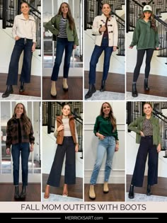 Fall Mom Outfits With Boots - Merrick's Art Merricks Art Outfits, Outfits With Blundstones, Mom Winter Outfits, Winter Outfits For Moms, Everyday Mom Outfits, Casual Boots Outfit, Shearling Jacket Outfit, Mom Outfits Winter