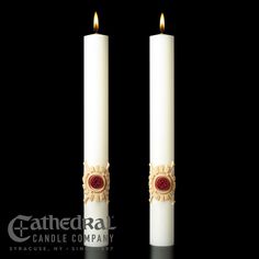 1.5" X 12" Complementing Altar Candle - Holy Trinity Paschal Candle, 2 Candles, Candle Brand, Candle Altar, The Holy Trinity, Candle Branding, Pure Form, Candle Company, Candle Box