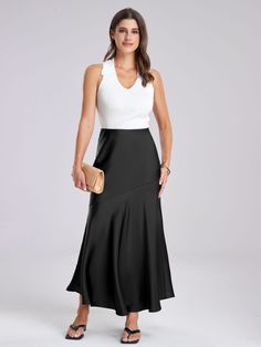 F00264892-403 Chic Long Skirt For Evening, Flowy Asymmetrical Evening Mini Skirt, Spring Evening Relaxed Fit Pencil Skirt, Chic Asymmetrical Skirt, Chic Asymmetrical Relaxed Skirt, Chic Asymmetrical Skirt For Night Out, Formal Asymmetrical Mini Skirt For Summer, Formal Flowy Mini Skirt For Summer, Chic Long Pleated Skirt