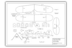 an airplane plan is shown in black and white, with instructions to make the plane