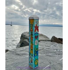 Peace Love Beach Mini Art Pole - 10 Inch New Peace Pole, Garden Totem, Art Pole, Garden Totems, Garden Poles, Love Beach, Beach Artwork, Totem Pole, Fireplace Mantle