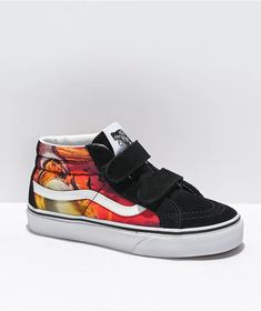 Vans Sk8-Mid Reissue V Shark Skate Shoes Vans Sk8 Mid, Walk In The Park, Art And Culture, Red Sky, Mid Top, Action Sports, Young Men, Blood Red, Vans Sk8